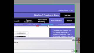 Update de Firmware do Linksys WRT54G [upl. by Stclair]