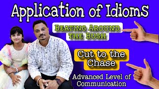 Learning Idioms  Beating around the bush cut to the chase 💥english [upl. by Asoramla]