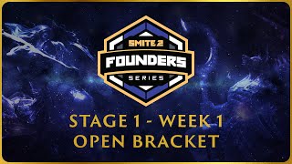 SMITE 2 Founders Series  Stage 1 Open Bracket  EMEA Week 1 [upl. by Daraj449]