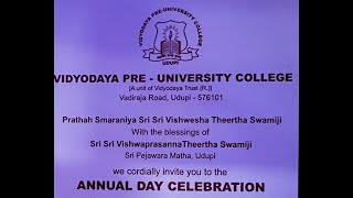 Vidyodaya Preuniversity College Annual day celebration 2023  25112023 [upl. by Yzzik927]