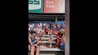 Unbelievable Moment  Entire Section Cheers On Girls Bottle Flip shorts [upl. by Annawad]