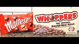 Maltesers vs Whoppers – Blind Taste Test [upl. by Opportina78]