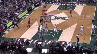 Bucks Giannis Antetokounmpo ejected flagrant foul 2 on Bulls Mike Dunleavy Jr [upl. by Orvah]