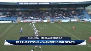 Quickest Try in RL Featherstone 24 Wakefield Wildcats 8  Fev Rovers TV [upl. by Tarrance]