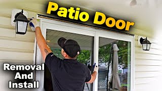 How To Remove And Install A Patio Door  QUICK AND EASY StepByStep Tutorial [upl. by Kobylak]