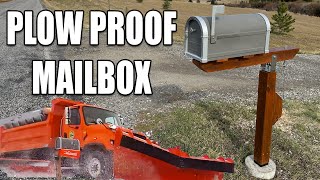 DIY Mailbox Post that Swings  SnowPlow Proof with Concrete Footing  How to Build and Install [upl. by Eniawd]