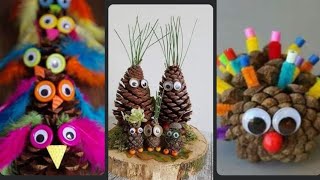 21 DIY PINECONE IDEAS 721 pineconedecor pineconeideas pinecones artsandcrafters artsandcrafts [upl. by Leitman]