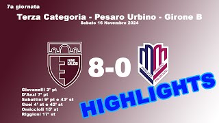 Highlights  Fano Calcio  Marotta Maroso Mondolfo 80 [upl. by Ashman]