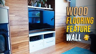 How To Install a Wood Flooring Feature Wall [upl. by Cleopatra]