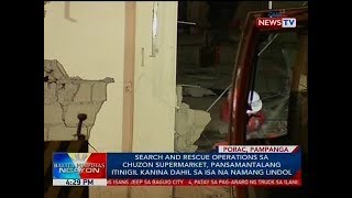 BP Search and rescue operations sa Chuzon supermarket pansamantalang itinigil [upl. by Enaj136]