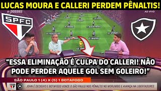 IMPRENSA DEBATE A ELIMINAÇÃO DO SÃO PAULO CONTRA O BOTAFOGO NA LIBERTADORES 2024 [upl. by Brothers]