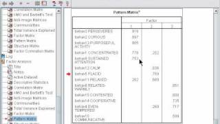 Survey research amp design in psychology  Tutorial 3  Exploratory factor analysis behav example 3 [upl. by Dhu]