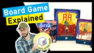 RA Games Compared RA Pharoah Edition RA Traders Expansion RA and Write amp Ratzia [upl. by Mackenie]