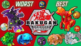 Bakugan RANKED WORST to BEST  Armored Alliance Compilation [upl. by Fara]