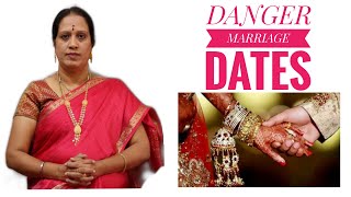 DANGER MARRIAGE DATES  Dr KAVITHA GOPINATH [upl. by Eon]