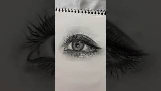 Realistic eye drawing series part 1  graphite amp charcoal realisticeye pencildrawing [upl. by Hnim]