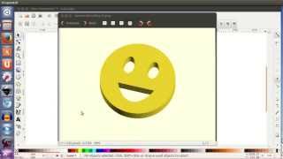 Tutorial openscad 2 Extruyendo una cara sonriente 2428 [upl. by Malachi]