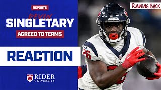 Reports Giants agree to terms with RB Devin Singletary [upl. by Ykcin]