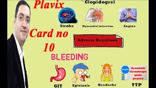 Plavix Clopidogrel  بلافيكس دواء القلب والسيولة  Drug card [upl. by Ahseneuq]