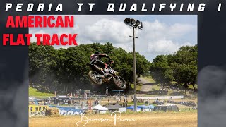 American Flat Track  Peoria TT 2024  Singles Qualifying 1 [upl. by Roon714]