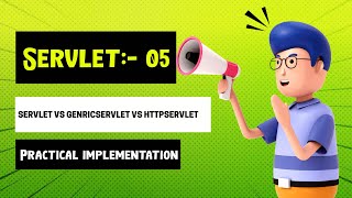 Servlet05 Servlet vs GenericServlet vs HttpServlet and GenericServlet HttpServlet coding [upl. by Nyleahs314]