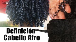 COMO RIZO EL CABELLO AFRO RIZADO TEXTURA 4A  como hacer rizos el pelo afro de forma facil [upl. by Attah]