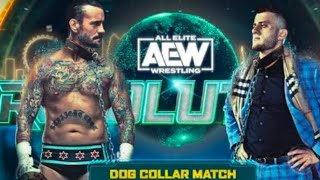 Cm Punk vs MJF Dog collar Match Highlightscmpunk mjf aew [upl. by Evetta]