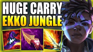 HOW TO OVERCOME THE SOLO Q EXPERIENCE WITH EKKO JUNGLE  Gameplay Guide League of Legends [upl. by Meill]