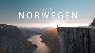 Die 5 schönsten Orte  Norwegen Roadtrip Hotspots amp Geheimtipps [upl. by Jacqui]