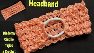 CINTILLODIADEMA TEJIDA a CROCHET TUTORIAL PASO A PASOTURBANTE a GANCHILLOHAIRBANDHEADBANDCrochê [upl. by Nanoc901]