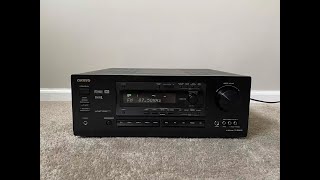 How to Factory Reset Onkyo TXDS676 51 Home Theater Surround Receiver [upl. by Julissa]