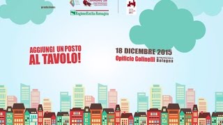 “Aggiungi un Posto al Tavolo” Community Lab dicembre 2015 [upl. by Rocher]