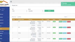 Employee Salary Management System  PHPPayrollcom [upl. by Ycniuq]