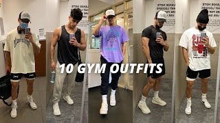 10 Outfits for the Gym  Workout Fit Ideas for Guys [upl. by Nimajeb]