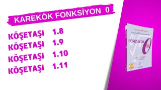 FONKSİYON 0  KÖŞETAŞI 18  111   KAREKÖK FONKSİYON 0 [upl. by Minnie355]