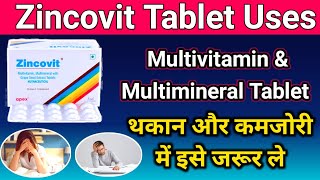 Zincovit Multivitamin Multimineral Tablet  Vitamin ABCD amp ZINC Supliment  in hindi [upl. by Etrem203]