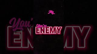 Enemy Text edits lyrics capcut text [upl. by Haukom]