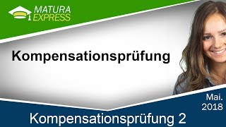 Kompensationsprüfung 2  Zentralmatura Mathematik Mai 2018 25 [upl. by Agn]