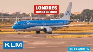 DE LONDRES A AMSTERDAM EN VUELO DE KLM [upl. by Loos844]