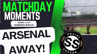 Matchday Moments Bournemouth score away at Arsenal [upl. by Annairb134]