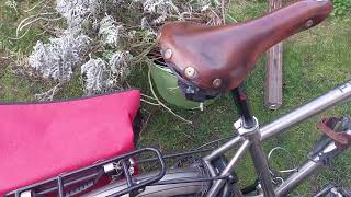 Review so far of the fixed Berthoud Aspin saddle  cadence vs gear steps panniers bike computers [upl. by Welcher801]