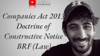 Doctrine of Constructive Notice  Companies Act 2013  Himanshu Nandwani icaistudentsgroup vnsgu [upl. by Gall295]