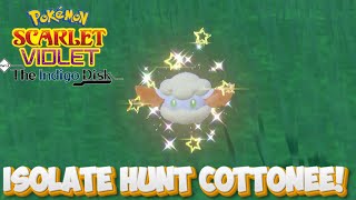 How To EASILY Shiny Hunt Cottonee In Pokemon Scarlet and Violet the Indigo Disk [upl. by Hermann794]