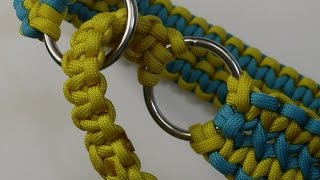 Zugstopp Halsband aus Paracord für Vierbeiner  Paracord Flechten Anleitung in Deutsch auch als Blog [upl. by Aggappora]