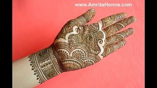 TRADITIONAL RAJASTHANI BRIDAL HENNA MEHNDI DESIGN  FULL HAND MARWARI MEHENDI FOR INDIAN WEDDING [upl. by Gyasi]