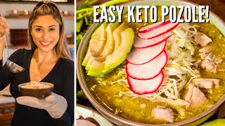 HOW TO MAKE THE BEST POZOLE VERDE EVER EASY Keto Pozole Recipe  Mexican Green Chicken Pozole [upl. by Pacheco]