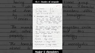 Basics of organic chemistry notes  Vbu Sem 2 Chemistry major MJ 2 Fyugp vbu organicchemistry [upl. by Hamner]