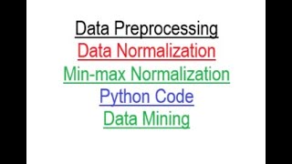 Data Preprocessing  Data Normalization Python code [upl. by Cyril]