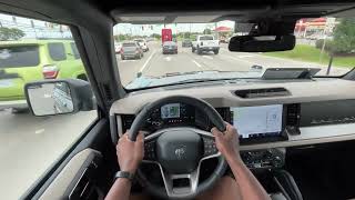 2023 Ford Bronco 2 Door 27 TwinTurbo V6 POV Test Drive [upl. by Ibloc599]