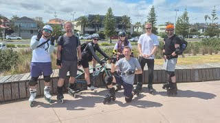 Bayside Skate  Albert Park to Princess Pier Point Ormond and return 25km [upl. by Adnahsat775]